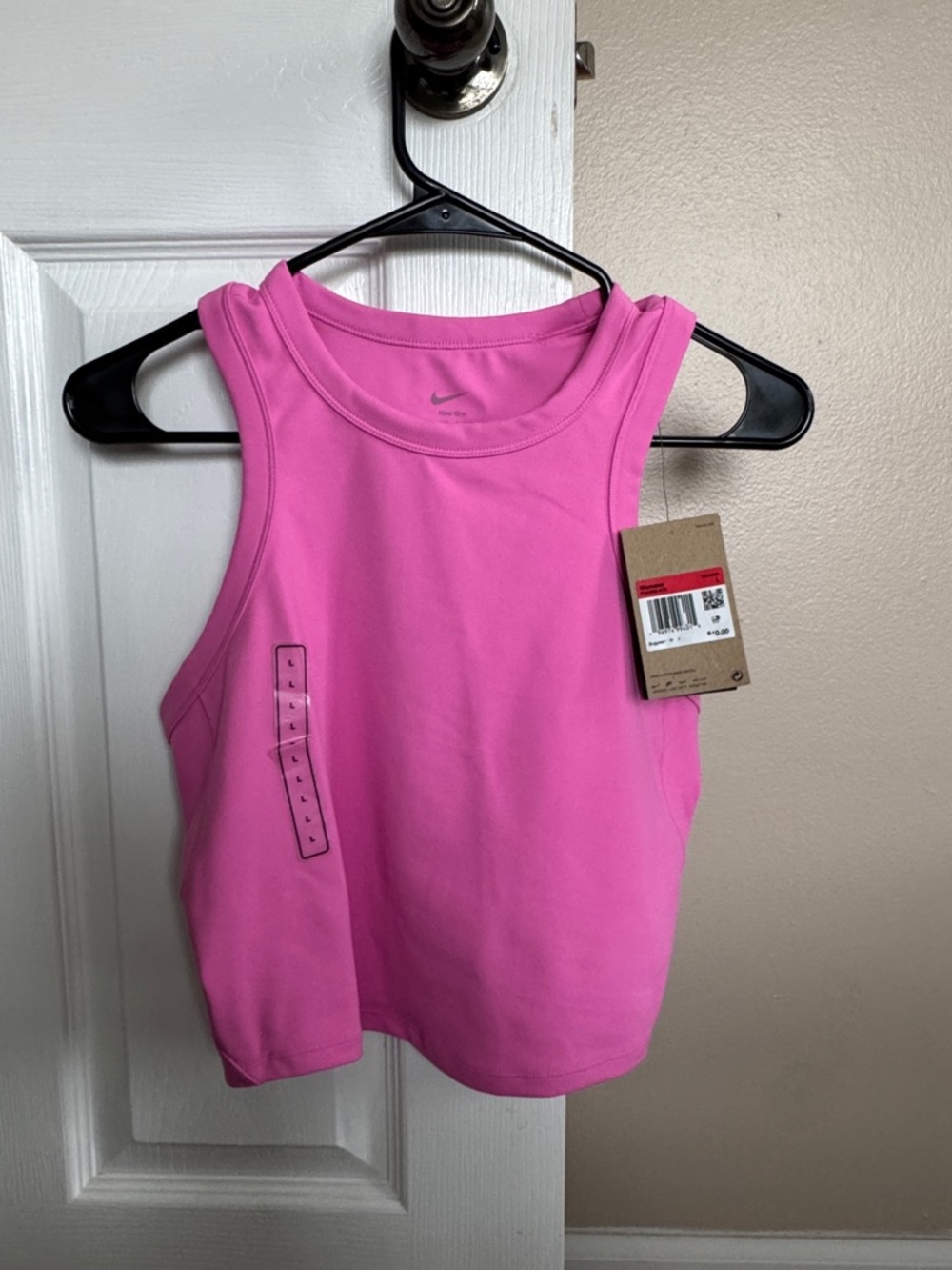 Nike Women's Bright Pink Racerback Crop Tank